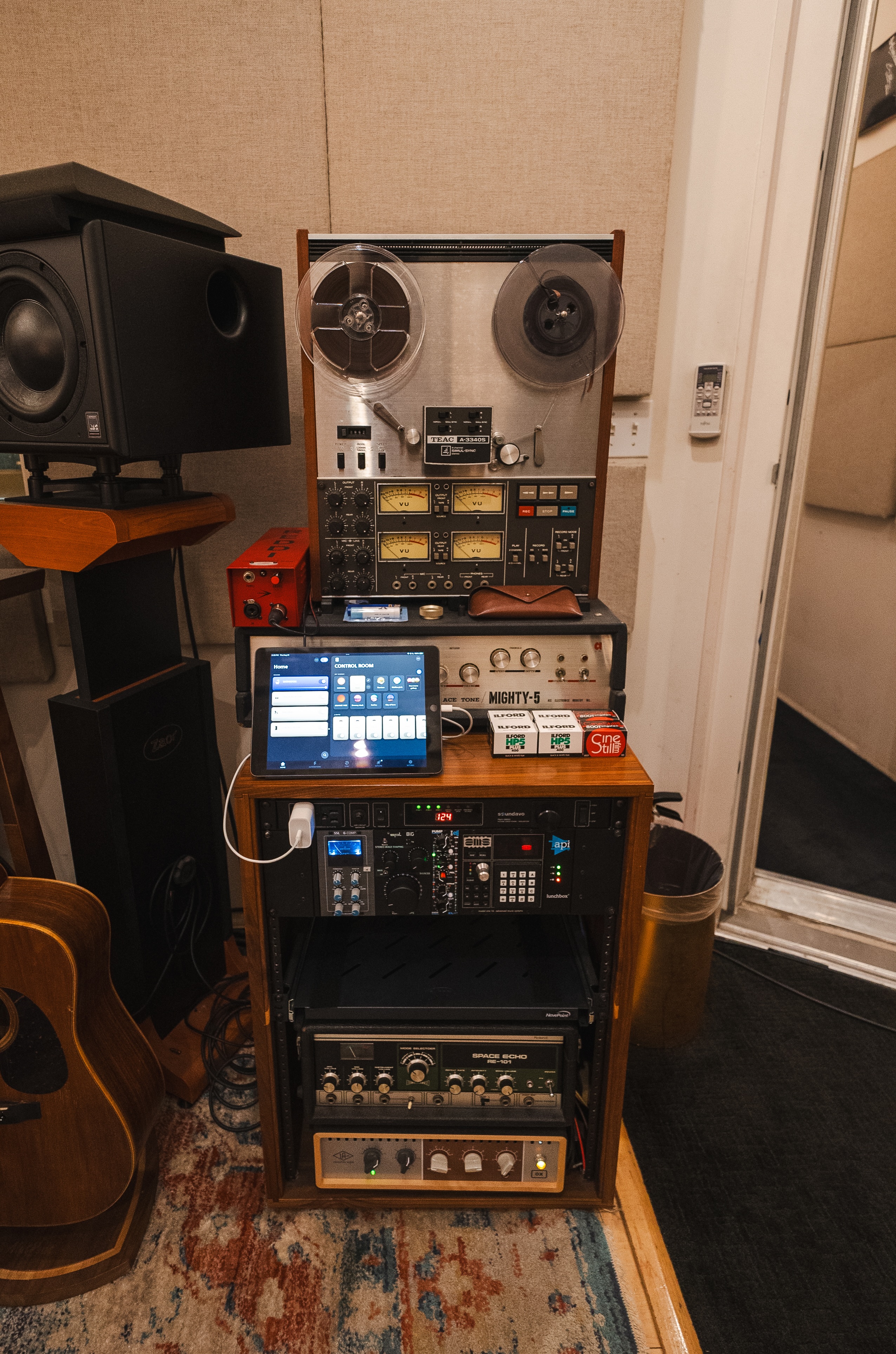 CalvinSunday LA studio — session in progress