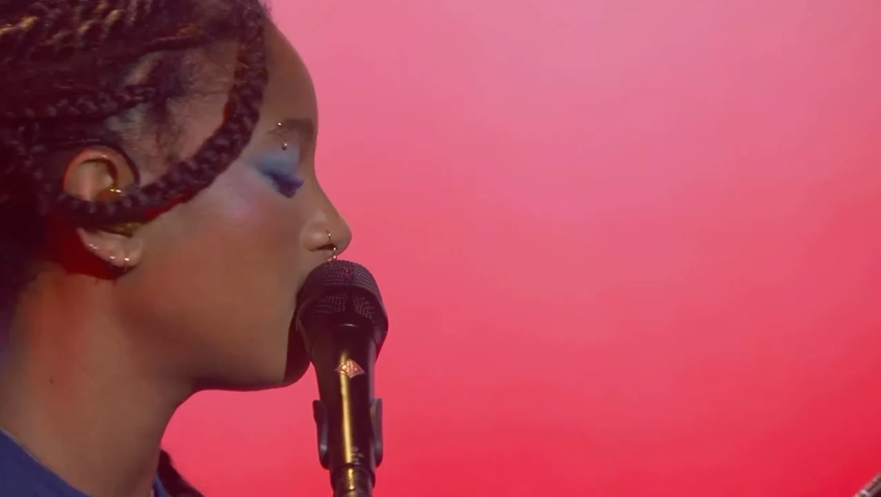 WILLOW at the microphone